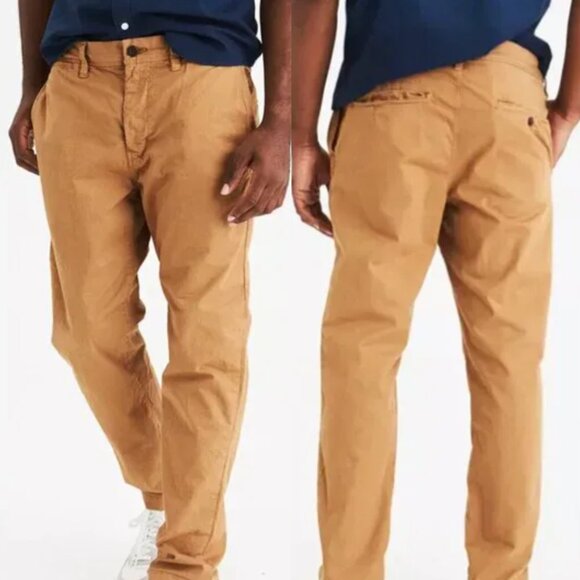 AMERICAN EAGLE Mens Ne(x)t Level Flex Original Taper Tan Chinos / Khakis ? 31x30 - Picture 1 of 13